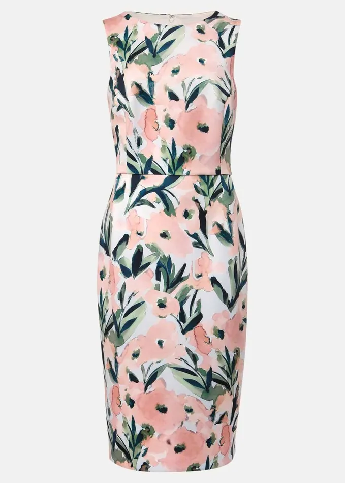 Phase Eight Braelyn Double Layer Scuba Dress Multicoloured Women Dresses