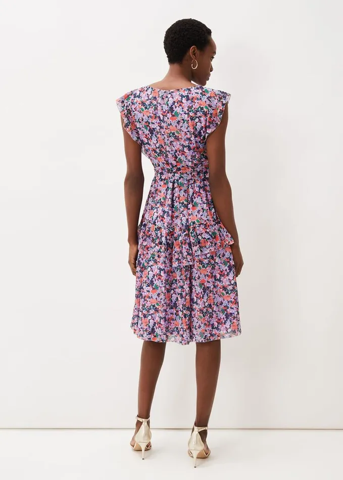 Phase Eight Breesha Floral Midi Dress Multicoloured Women Dresses