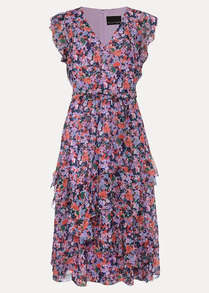 Phase Eight Breesha Floral Midi Dress Multicoloured Women Dresses