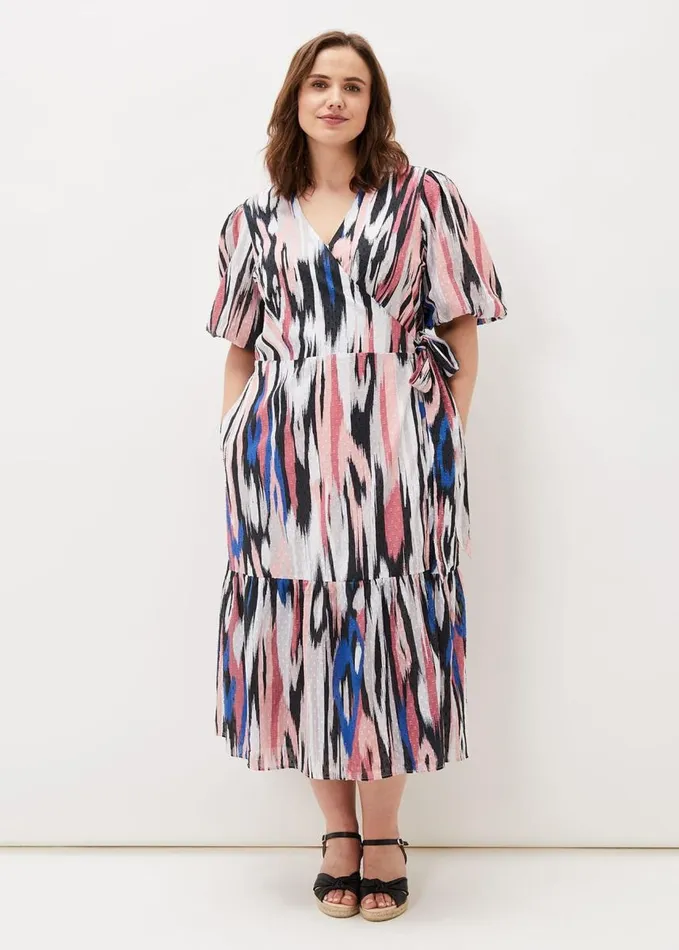 Phase Eight Caityln Cotton Wrap Midi Dress Multicoloured Women Dresses
