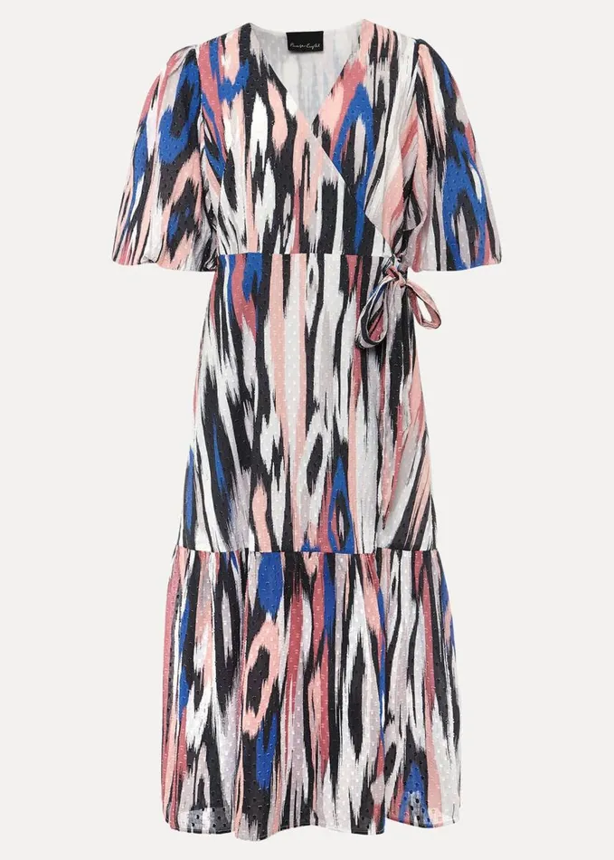 Phase Eight Caityln Cotton Wrap Midi Dress Multicoloured Women Dresses