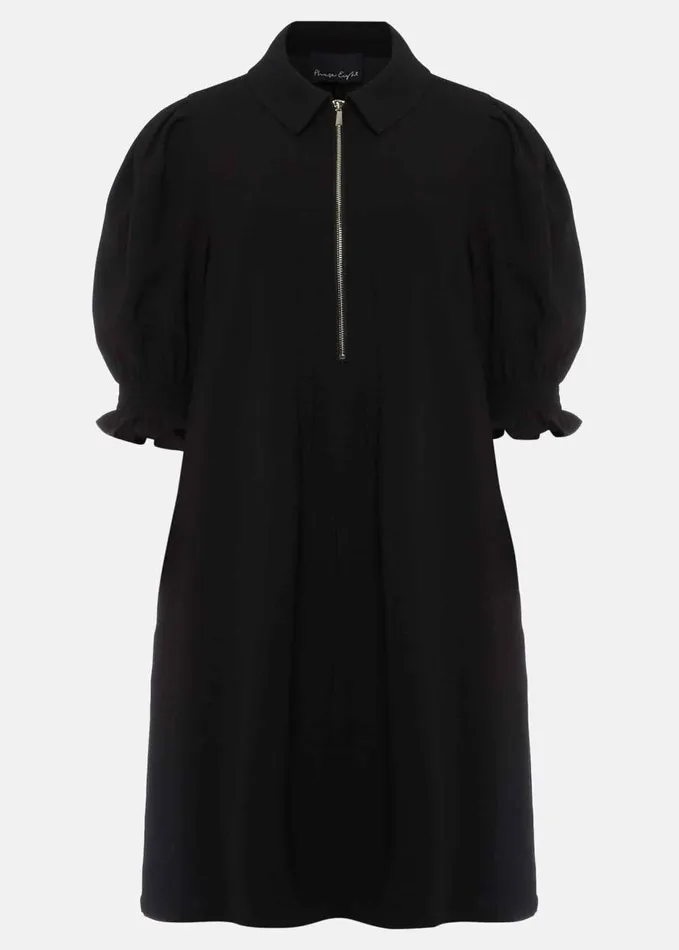 Phase Eight Candice Black Zip Mini Dress Black Women Dresses