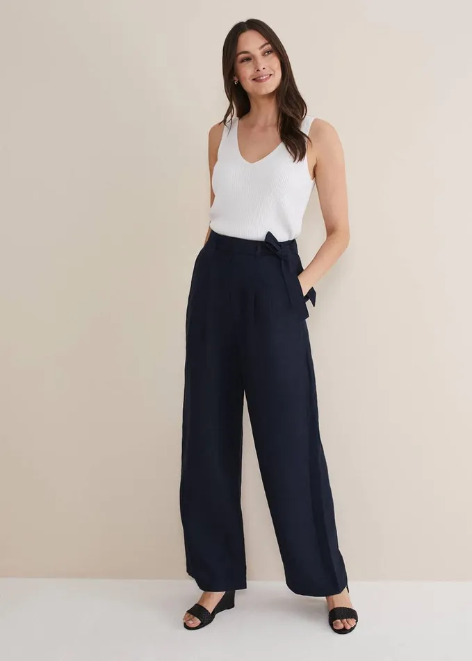 Phase Eight Caryl Ribbed Vest Top White Women Knitwear