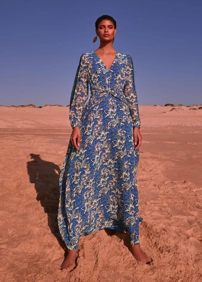 Phase Eight Claudia Printed Maxi Dress Multicoloured Women Dresses