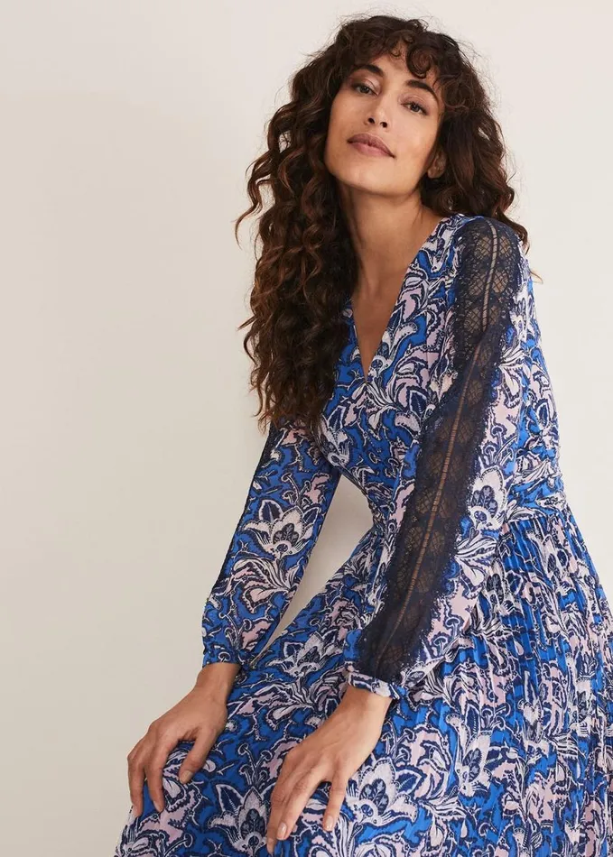 Phase Eight Claudia Printed Maxi Dress Multicoloured Women Dresses