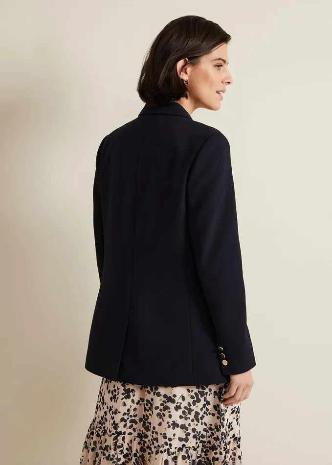 Phase Eight Elandra Navy Tux Blazer Navy Women Jackets