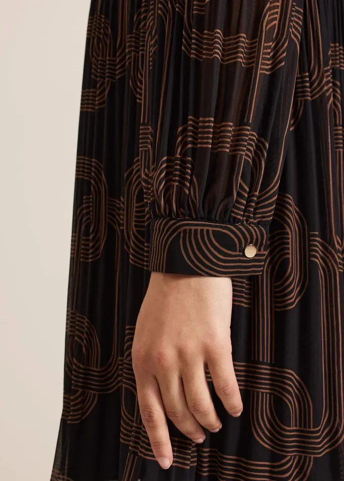 Phase Eight Ella Black Chain Swing Dress Black Women Dresses
