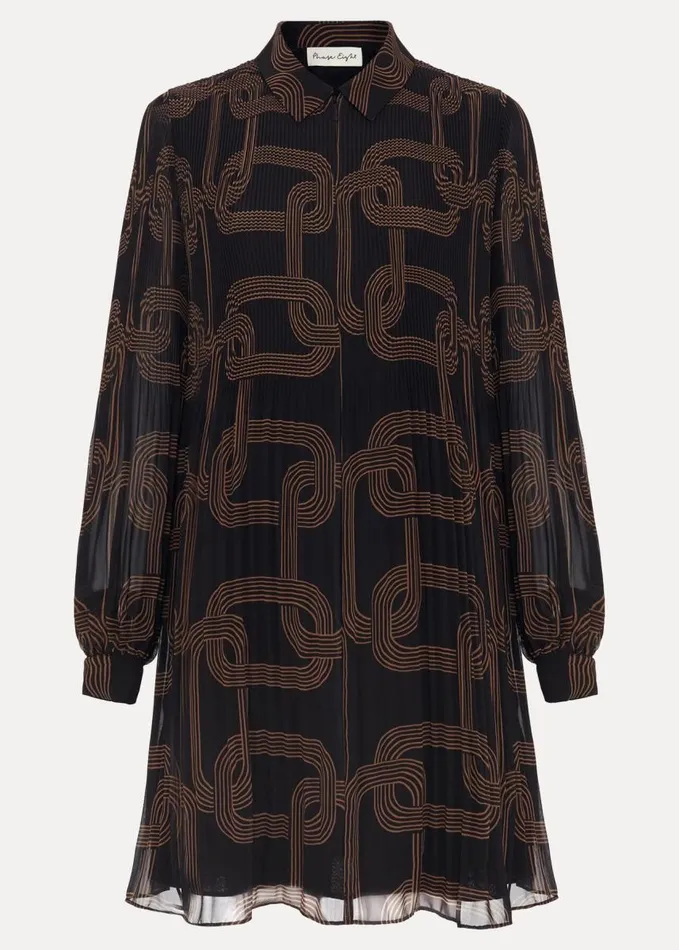 Phase Eight Ella Black Chain Swing Dress Black Women Dresses