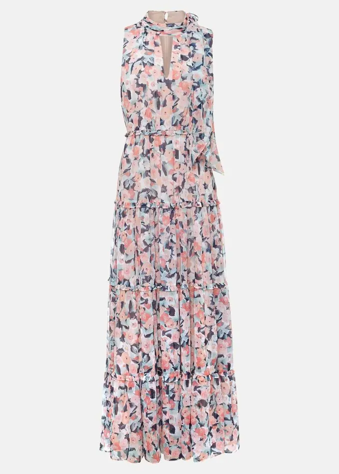 Phase Eight Esme Floral High Neck Maxi Dress Multicoloured Women Dresses