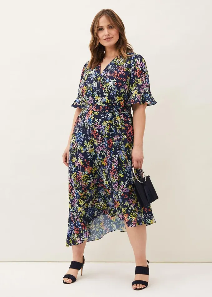 Phase Eight Isabella Floral Dress Navy Multi Women Dresses