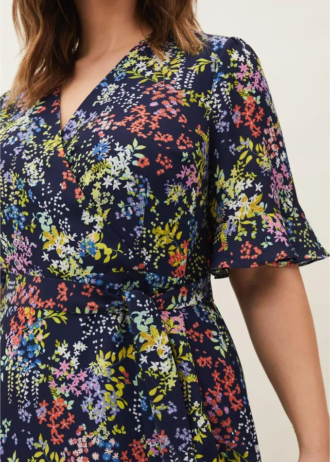 Phase Eight Isabella Floral Dress Navy Multi Women Dresses