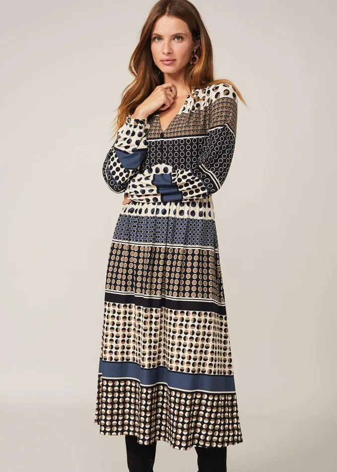 Phase Eight Jacinta Spot Print Dress Black Multi Women Dresses
