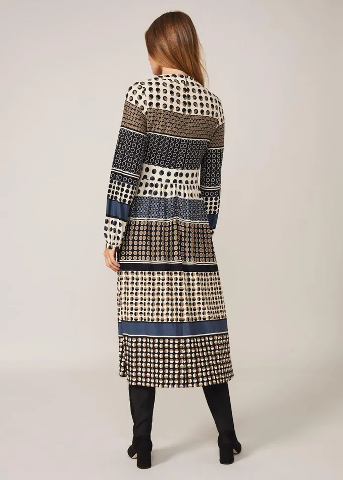 Phase Eight Jacinta Spot Print Dress Black Multi Women Dresses