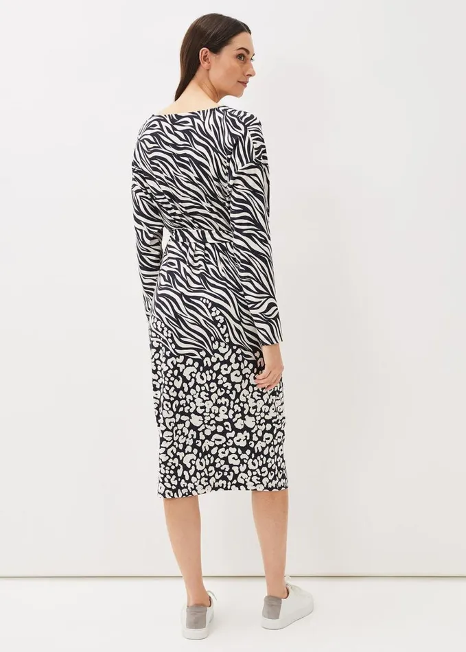 Phase Eight Kora Animal Print Dress Multicoloured Women Dresses