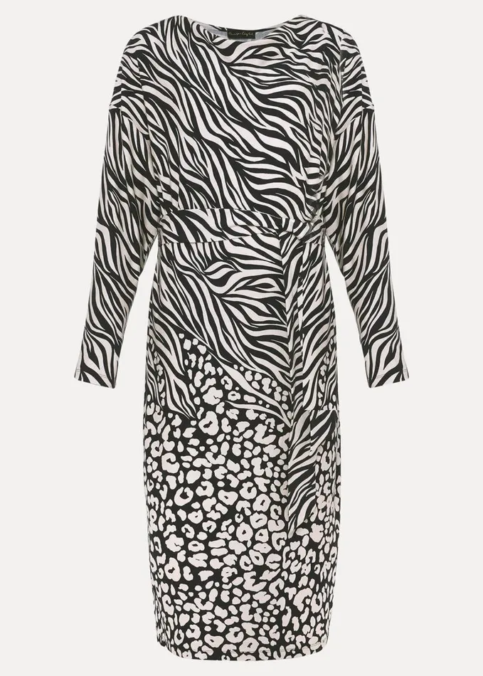 Phase Eight Kora Animal Print Dress Multicoloured Women Dresses
