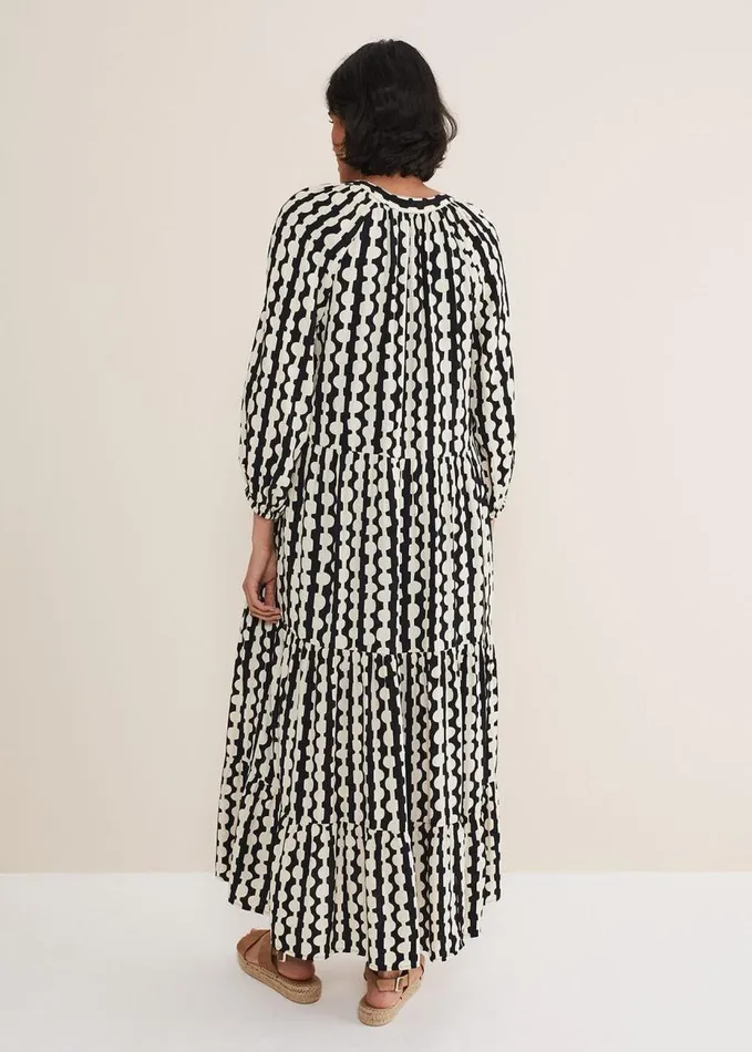 Phase Eight Lara Midi Dress Blackivory Women Dresses
