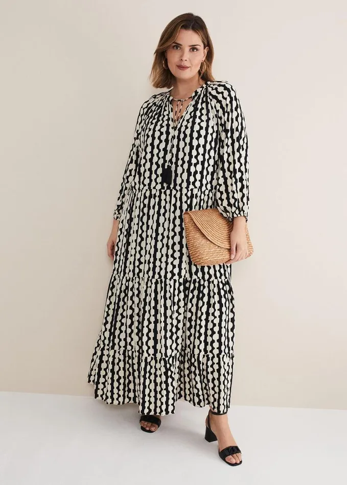 Phase Eight Lara Midi Dress Blackivory Women Dresses