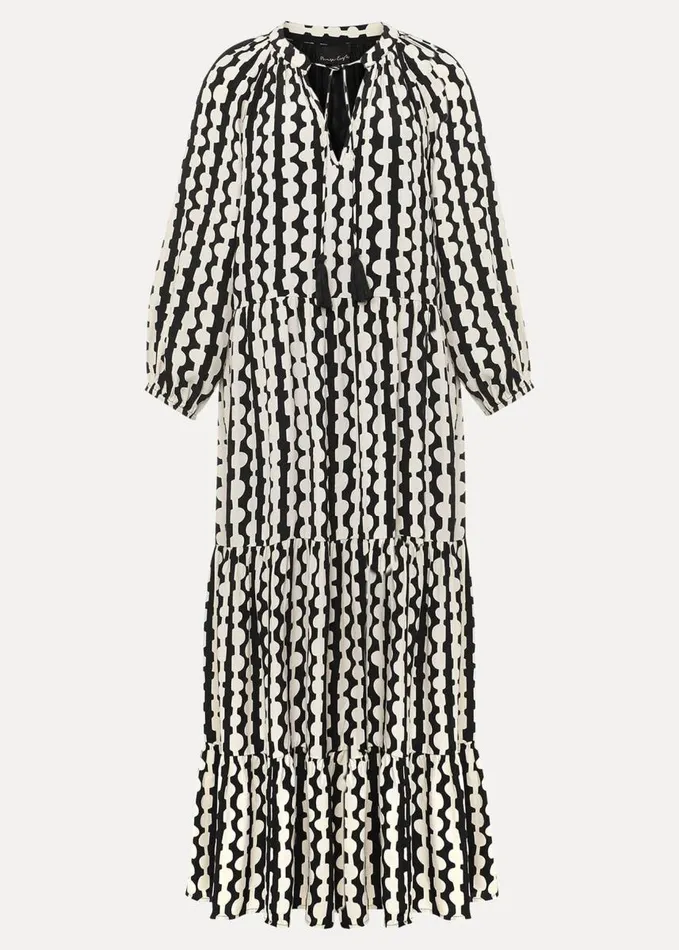Phase Eight Lara Midi Dress Blackivory Women Dresses
