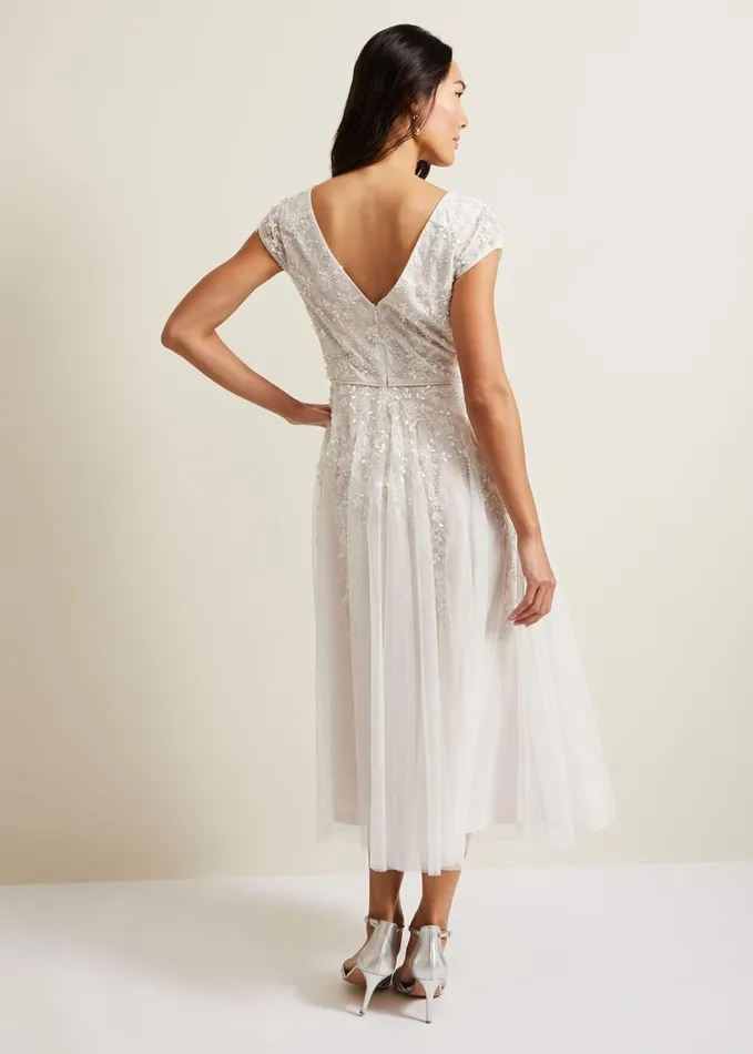 Phase Eight Lorena Tulle Wedding Dress Ivory Women Dresses