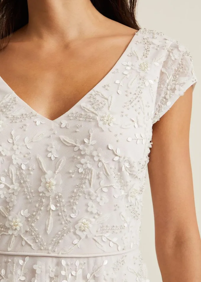 Phase Eight Lorena Tulle Wedding Dress Ivory Women Dresses