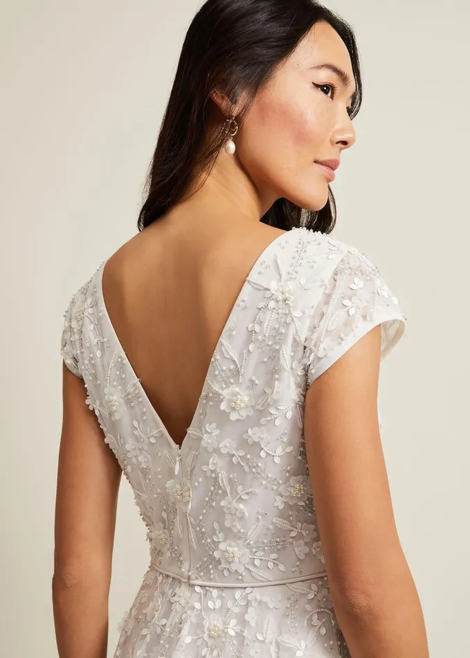 Phase Eight Lorena Tulle Wedding Dress Ivory Women Dresses