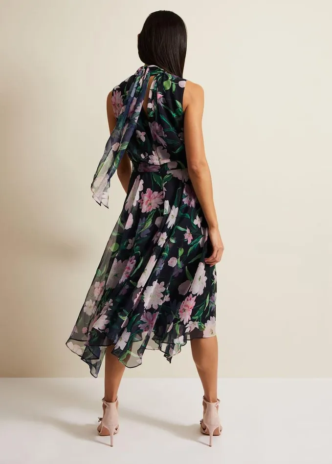 Phase Eight Lucinda Floral Dress Multicoloured Women Dresses