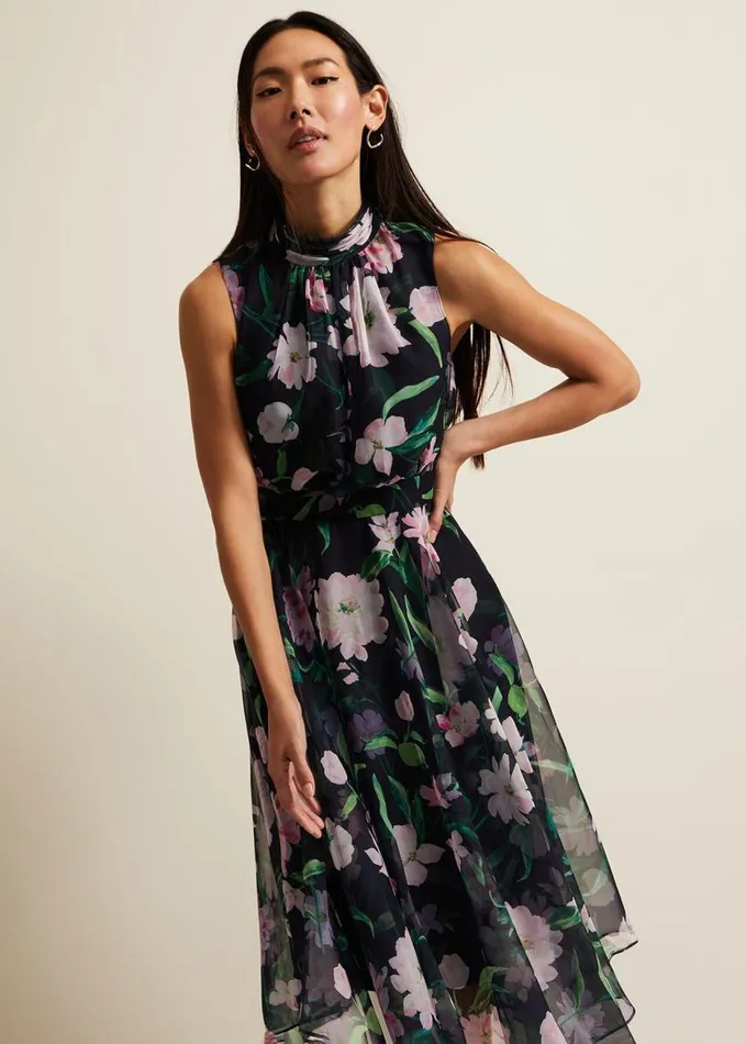 Phase Eight Lucinda Floral Dress Multicoloured Women Dresses