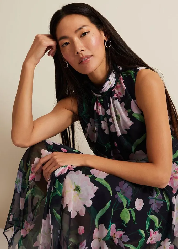 Phase Eight Lucinda Floral Dress Multicoloured Women Dresses