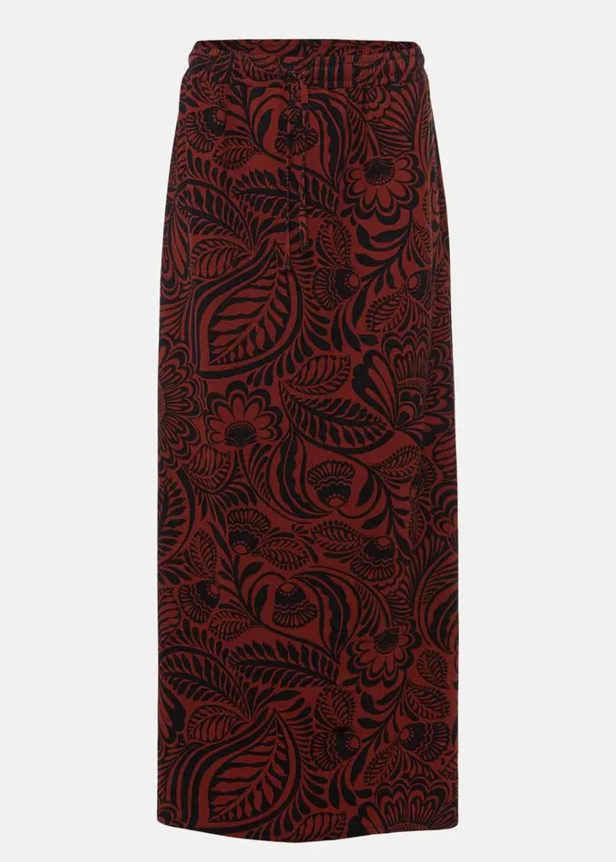 Phase Eight Mara Abstract Maxi Skirt Blackspice Women Skirts