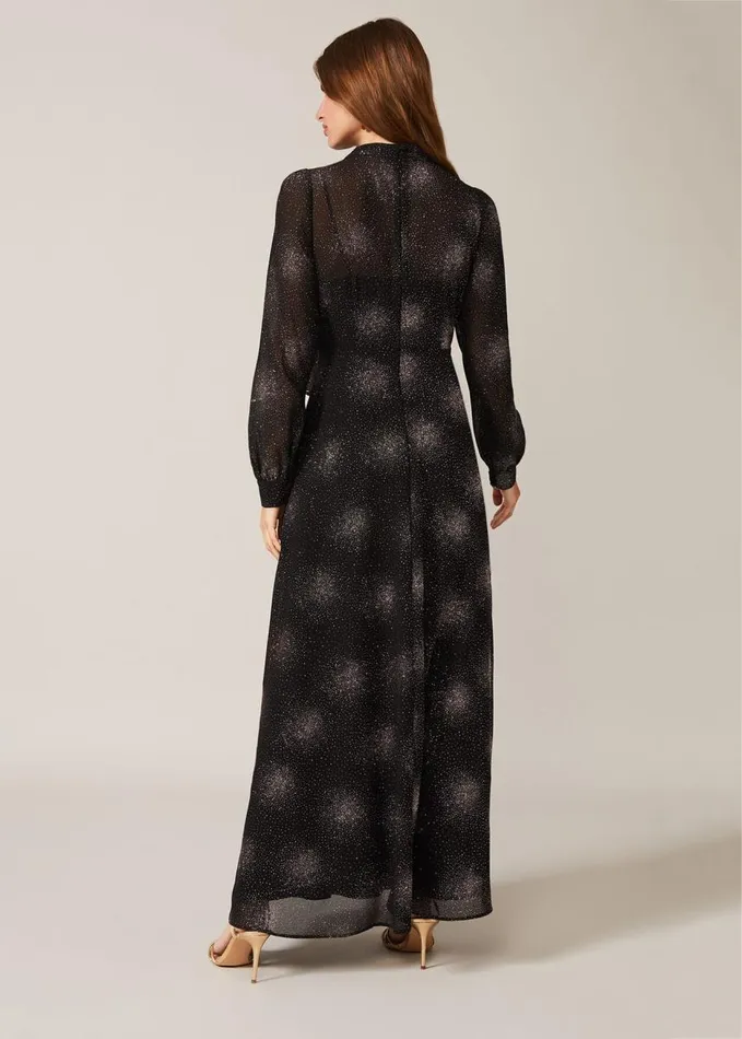 Phase Eight Melina Maxi Dress Blackrose Gold Women Dresses