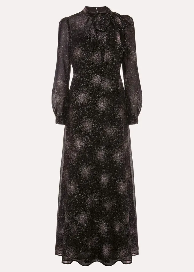 Phase Eight Melina Maxi Dress Blackrose Gold Women Dresses
