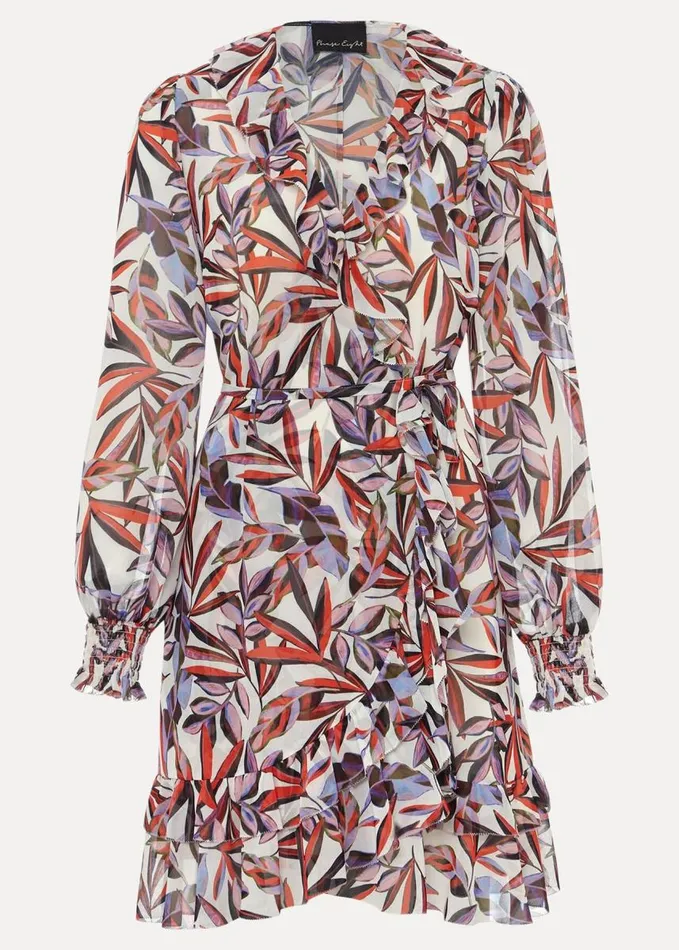Phase Eight Melinda Leaf Print Mini Dress Ivorymulti Women Dresses