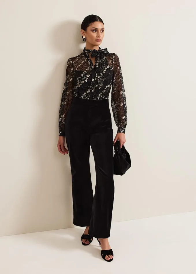 Phase Eight Morilla Lace Top Jumpsuit Blackmulti Women Dresses
