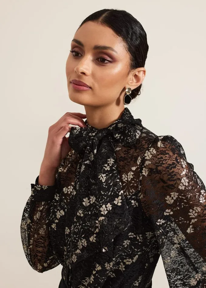 Phase Eight Morilla Lace Top Jumpsuit Blackmulti Women Dresses