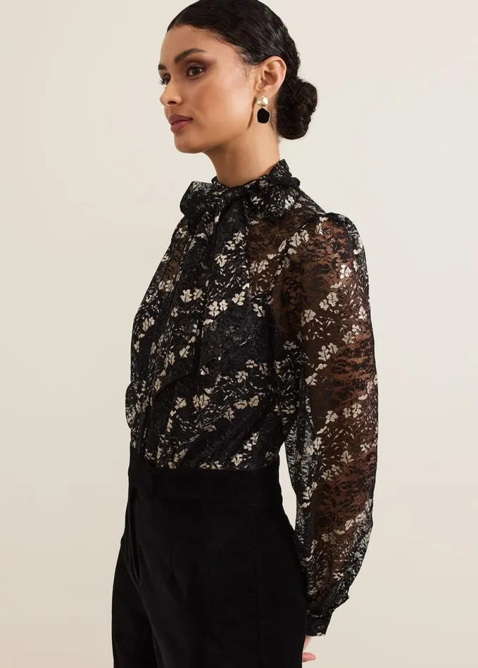 Phase Eight Morilla Lace Top Jumpsuit Blackmulti Women Dresses