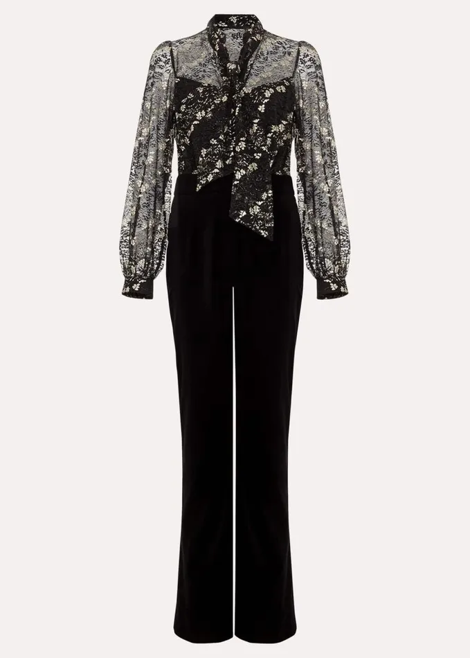 Phase Eight Morilla Lace Top Jumpsuit Blackmulti Women Dresses