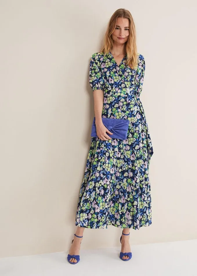 Phase Eight Morven Floral Maxi Dress Navymulti Women Dresses
