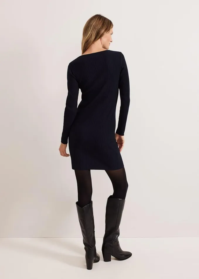 Phase Eight Nia Necklace Mini Dress Navy Women Dresses