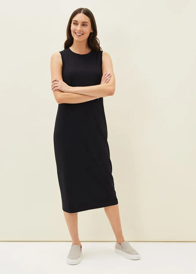 Phase Eight Nici Two Piece Jersey Dress Navy Women Dresses