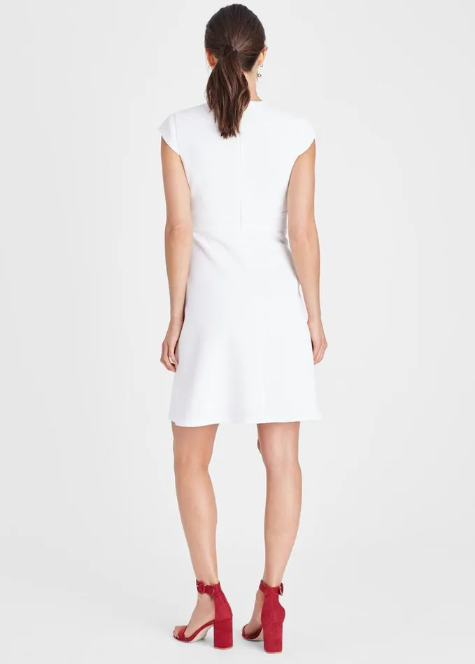 Phase Eight Norika Textured Dress White Women Dresses