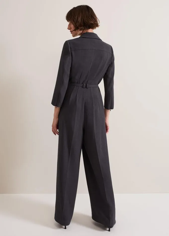 Phase Eight Pamela Grey Tailored Jumpsuit Grey Women Dresses
