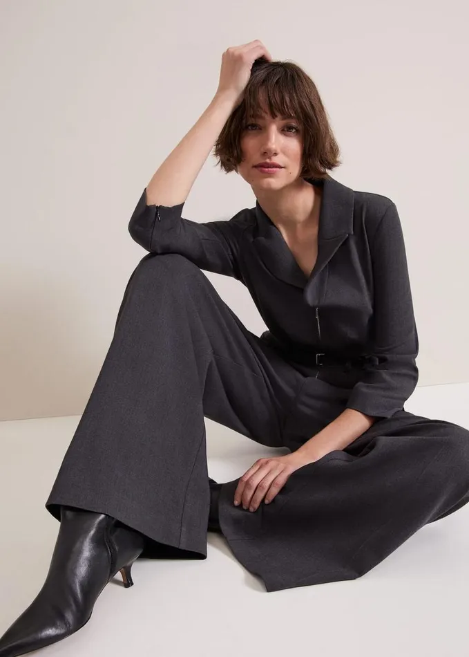 Phase Eight Pamela Grey Tailored Jumpsuit Grey Women Dresses