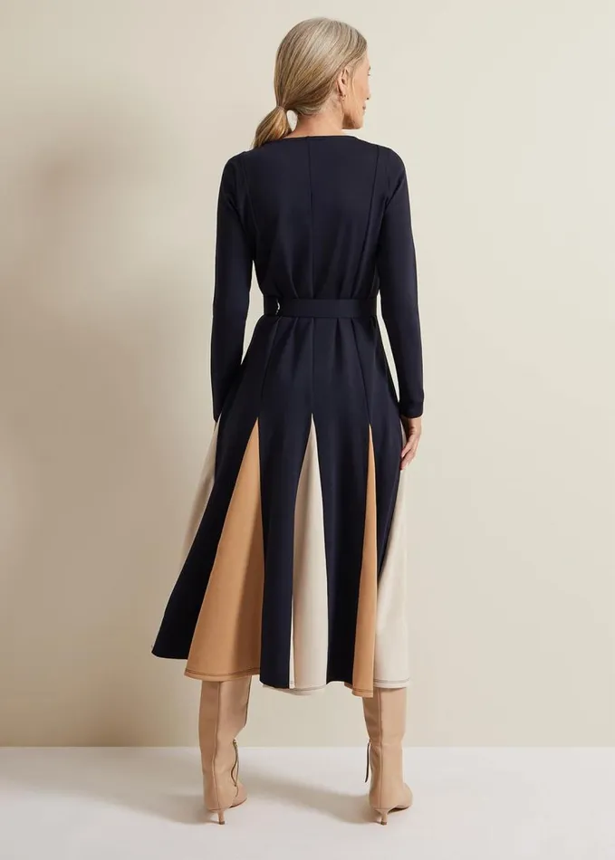 Phase Eight Paula Navy Midi Dress Navy Women Dresses