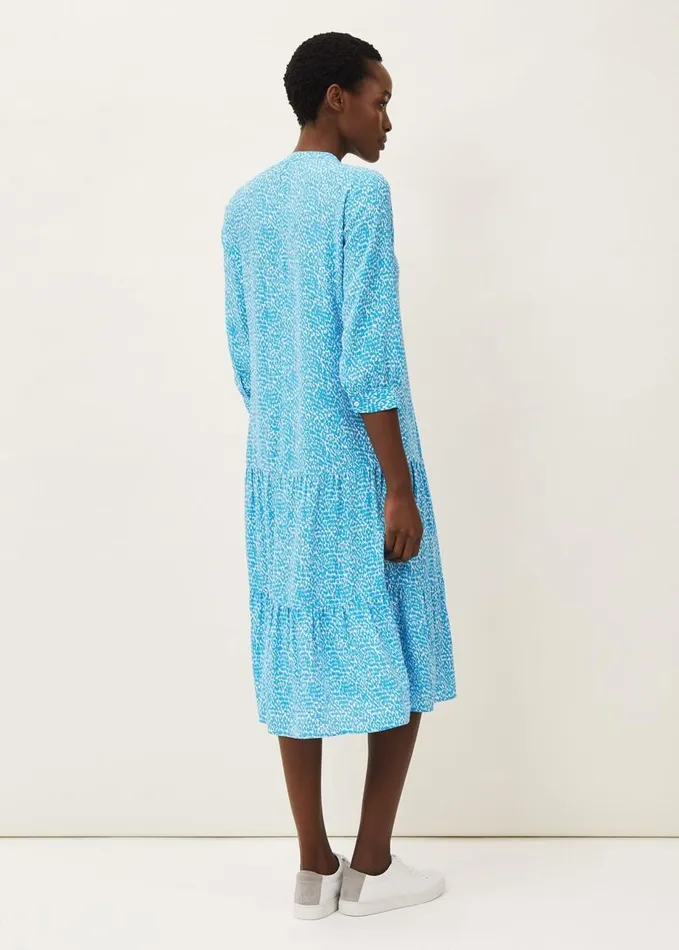 Phase Eight Penele Midi Dress Kingfisher Women Dresses