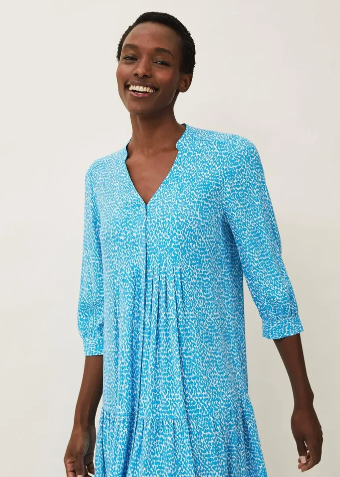 Phase Eight Penele Midi Dress Kingfisher Women Dresses