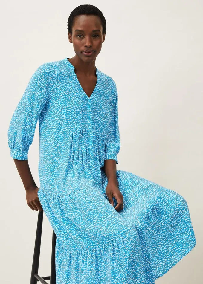 Phase Eight Penele Midi Dress Kingfisher Women Dresses