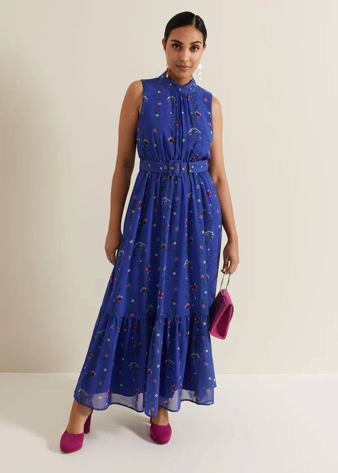 Phase Eight Petite Sofia Print Maxi Dress Multicoloured Women Dresses