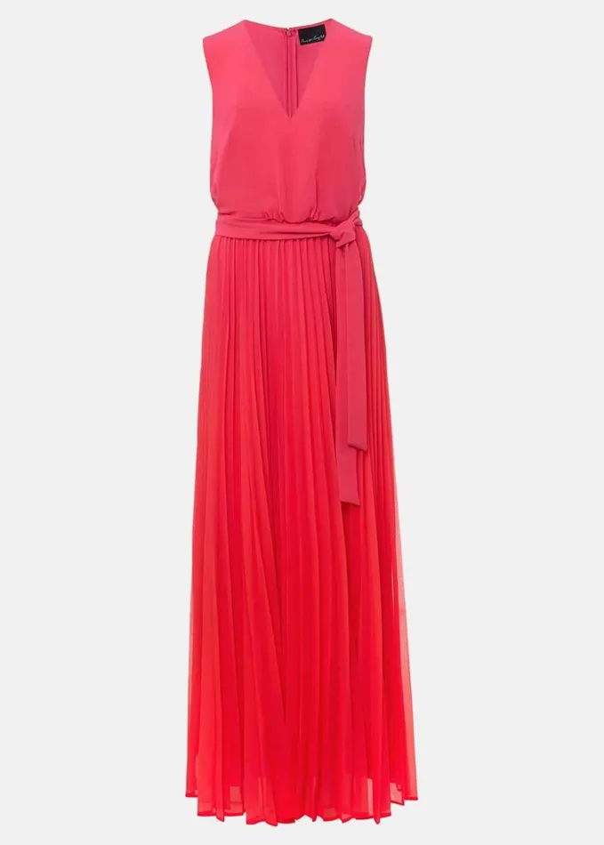 Phase Eight Piper Ombre Pleated Dress Redpink Women Dresses
