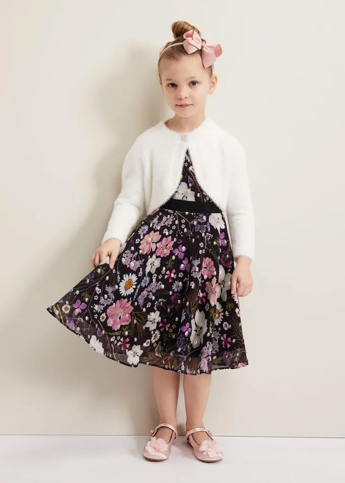 Phase Eight Remy Floral Shimmer Dress Multicoloured Women Childrenswear