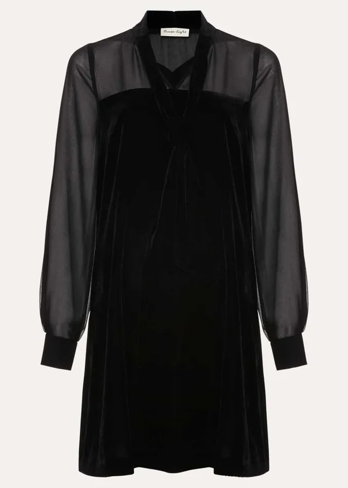 Phase Eight Seraphine Black Velvet Tunic Dress Black Women Dresses